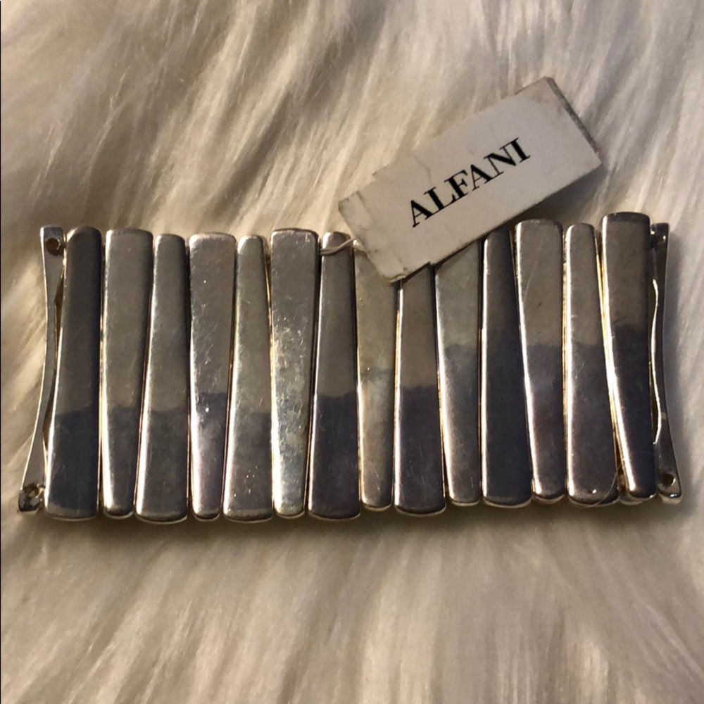Alfani Silver Stretch Bracelet